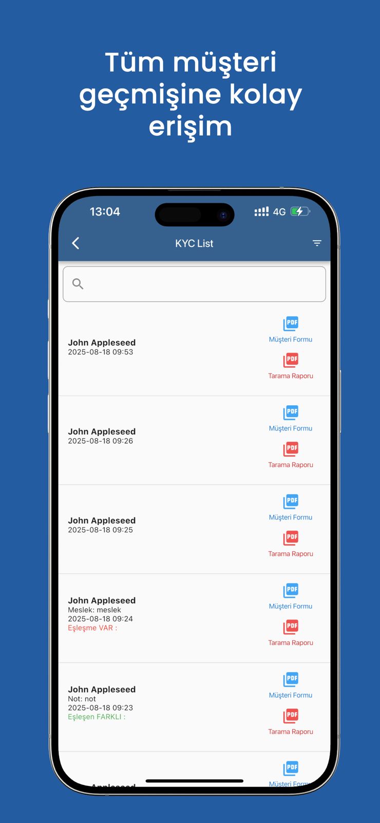 Optimalscan Mobile App